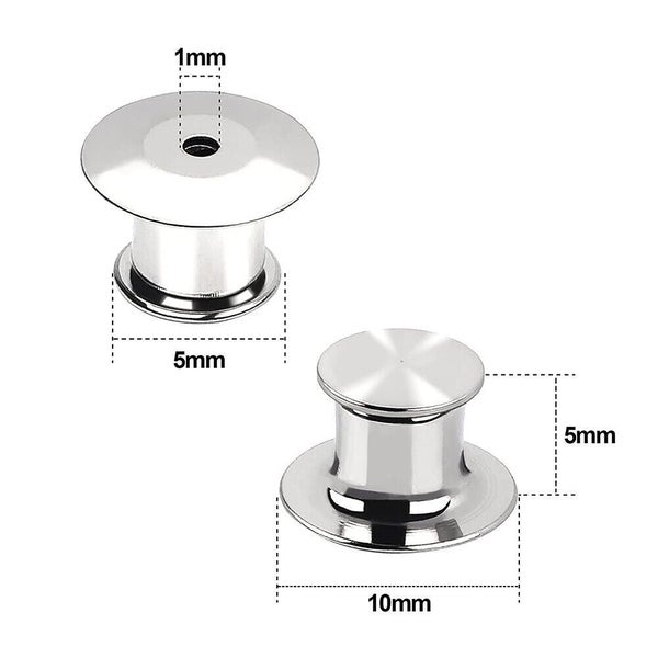 10PCS Backs Locking Pin Keepers Badge-Pin Locks Pin For Lapel Enamel Hat Pins Carousel 2