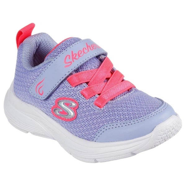 Kids Skechers Wavy Lites - Blissfully Free Periwinkle Comfy Running Shoe Carousel 1