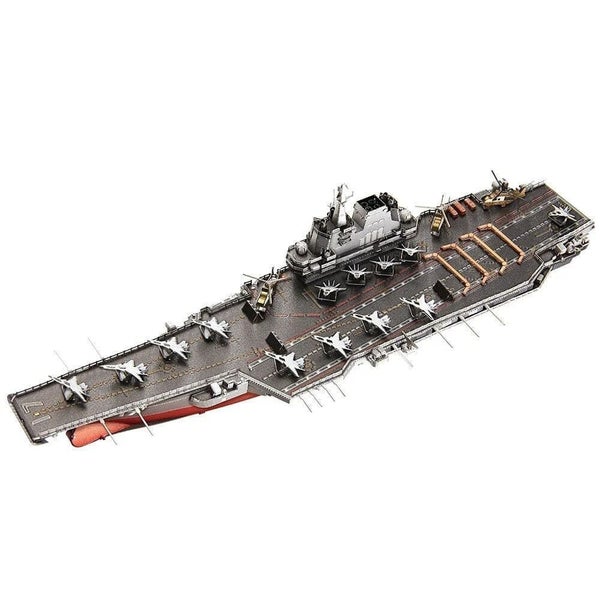 3D Metal Puzzles Cns Shandong Battleship Assembly Model Kits Jigsaw Diy Toys ... Carousel 1