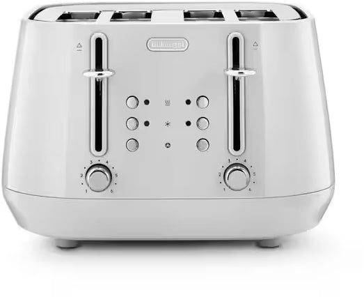 Delonghi Eclettica 4 Slice Toaster - White (CTY4003W) Carousel 1
