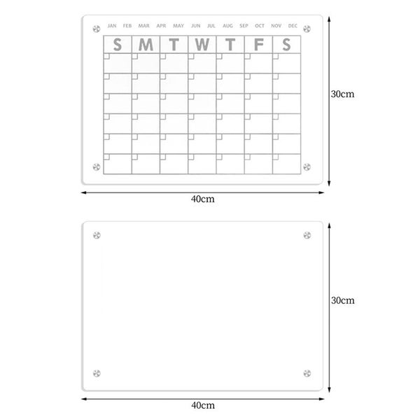 Acrylic Magnetic Dry Erase Board and Calendar Carousel 2