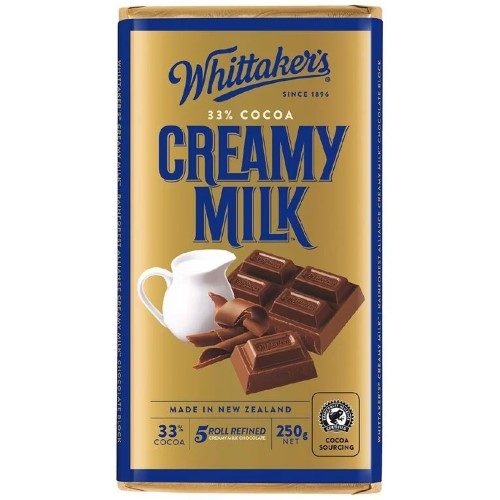 Whittaker’s Block Creamy Milk Chocolate 250g - Carton of 12 Carousel 1