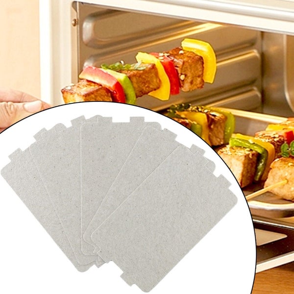 5pcs Mica Plate Cover Guide Microwave Oven Plates Sheet Wave 11.6 X 6.5cm Carousel 1