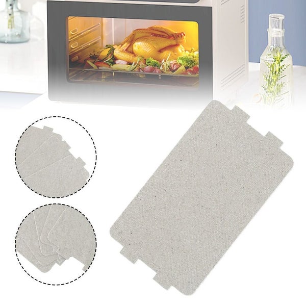 5pcs Mica Plate Cover Guide Microwave Oven Plates Sheet Wave 11.6 X 6.5cm Carousel 2