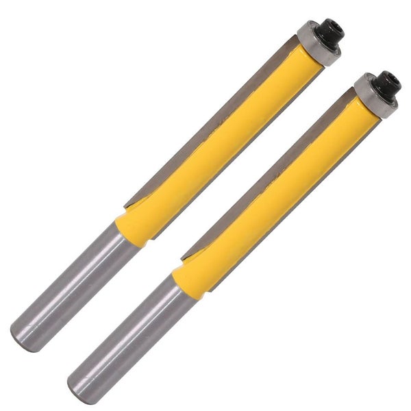 Drillpro 8mm Shank 76mm Extra Long Pattern Flush Trim Router Bit Wood Working Cu Carousel 2