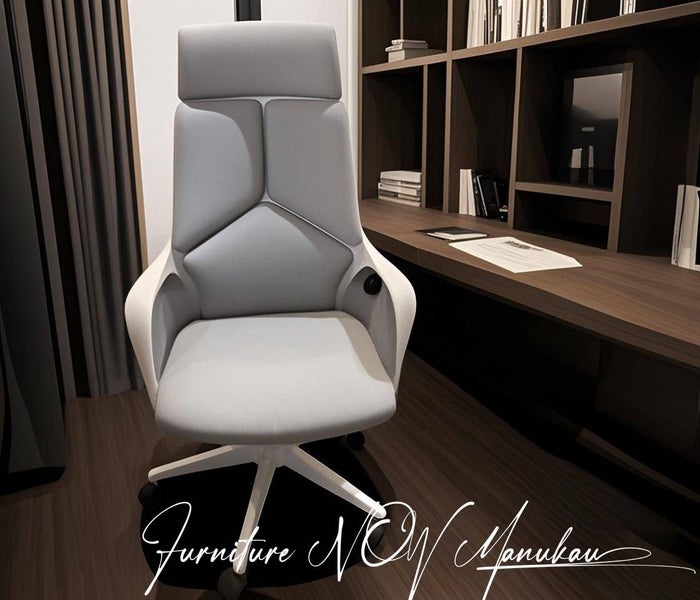 Valeria Ergonomic Office Chair *High back* |GREY| "Free Shipping Nationwide" Carousel 1