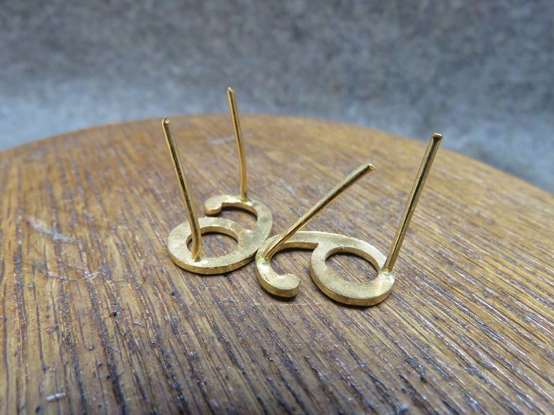 Awesome Old Military Number Badge Pair Six 6 Nine 9 Carousel 2