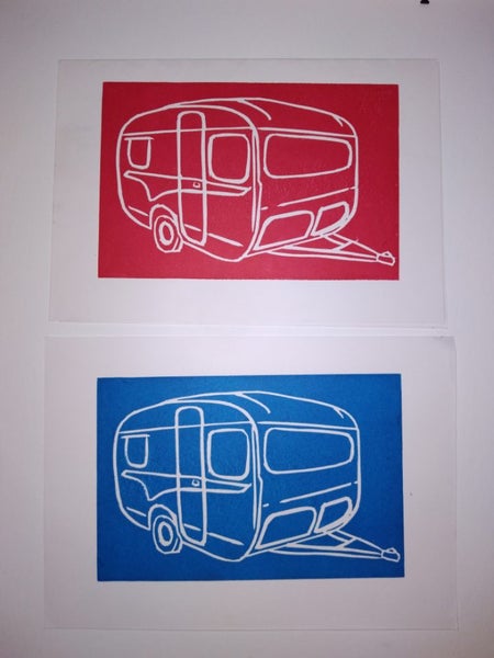 WOOD BLOCK PRINT HAND MADE BY LOCAL ARTIST Carousel 1