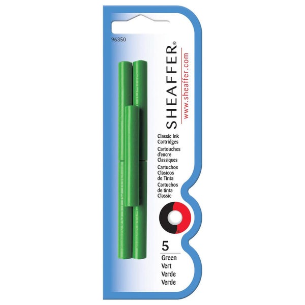 Skrip Ink FP Cartridge, Pack of 5 (Green) by - Carousel 1