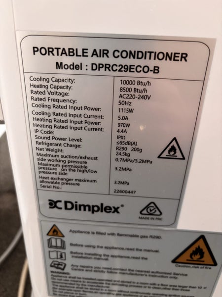 Dimplex Portable aircon unit Carousel 2