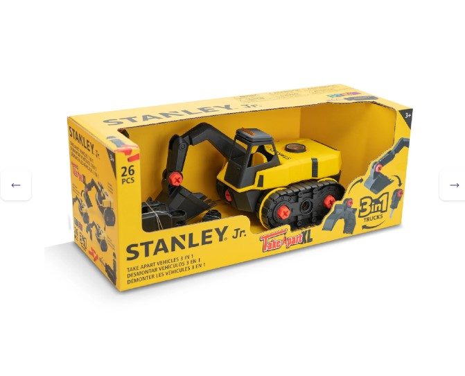 Stanley 3 in 1 digger / excavator - take apart digger set Carousel 1