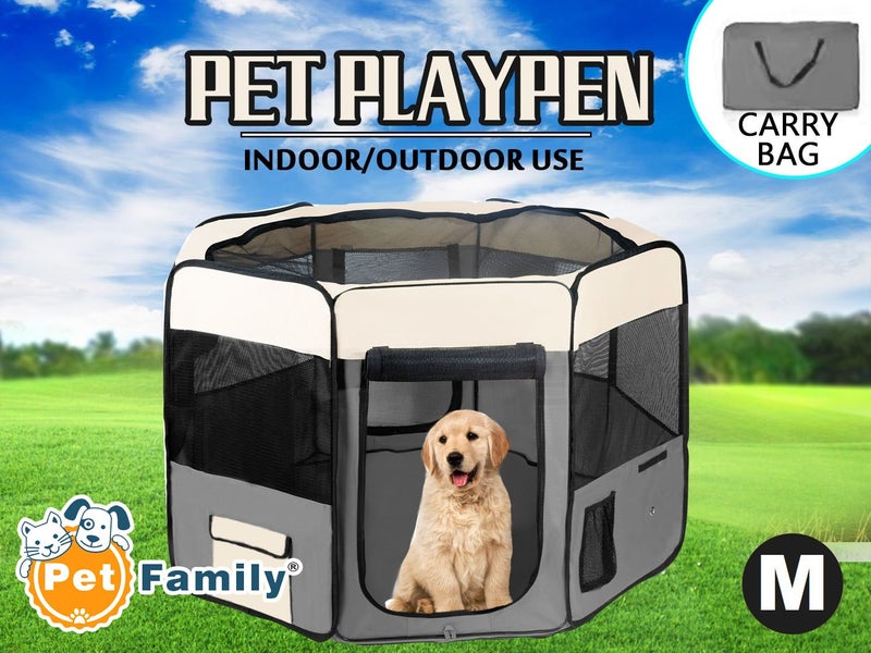8 Panels Dog Pen Playpen Carousel 1