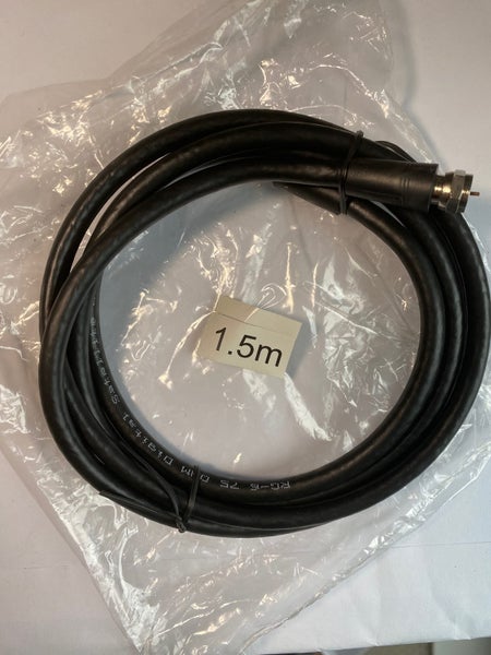 RG6 1.5mtrs Dual Shielded Coax Cable+F connectors x20@$1.2 each Carousel 1