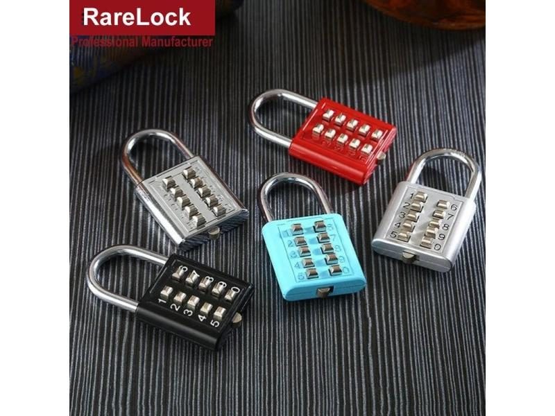 Anti-theft Button Combination Padlock Digit Push Password Lock For GYM Locker Carousel 2
