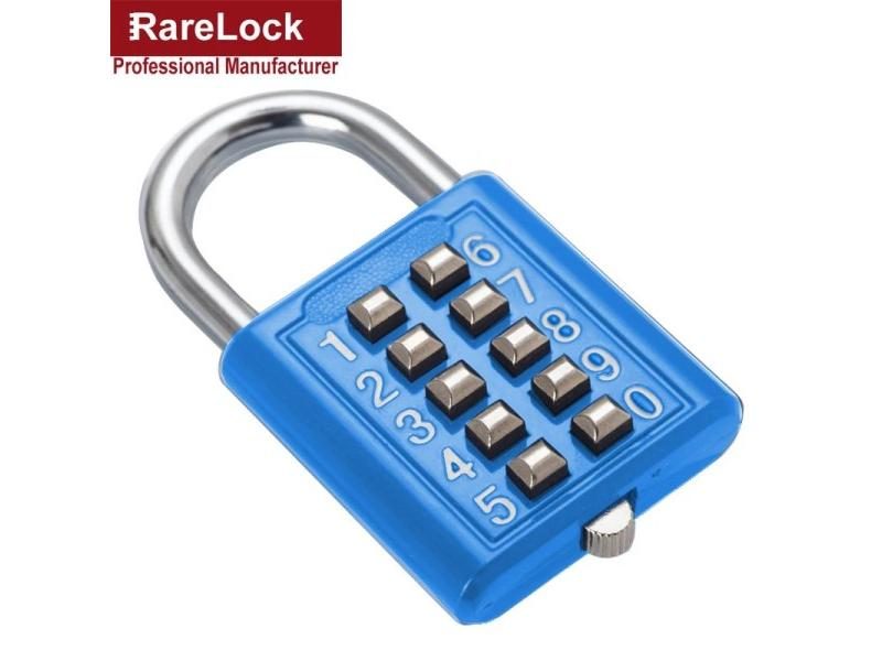 Anti-theft Button Combination Padlock Digit Push Password Lock For GYM Locker Carousel 1