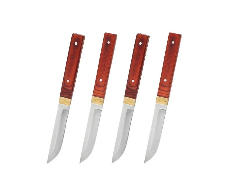 Stainless Steel Cutlery Pakkawood Pure Copper Handle MultiFunction Knife Carousel 1