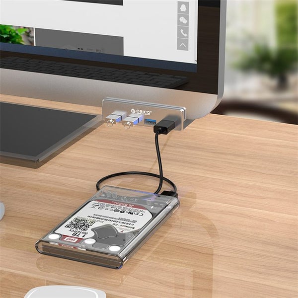 Orico Aluminum Alloy 4 Port USB 3.0 Clip Type Hub - Silver [ORICO-MH4PU-SV-BP] Carousel 2