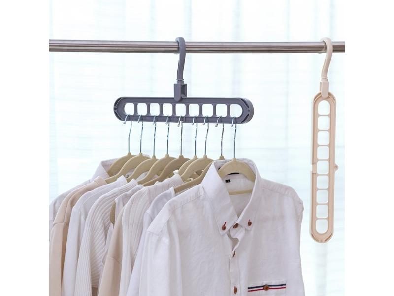Multifunction Circle Clothes Hanger Clothes Drying Rack Storage Plastic Scarf Carousel 2