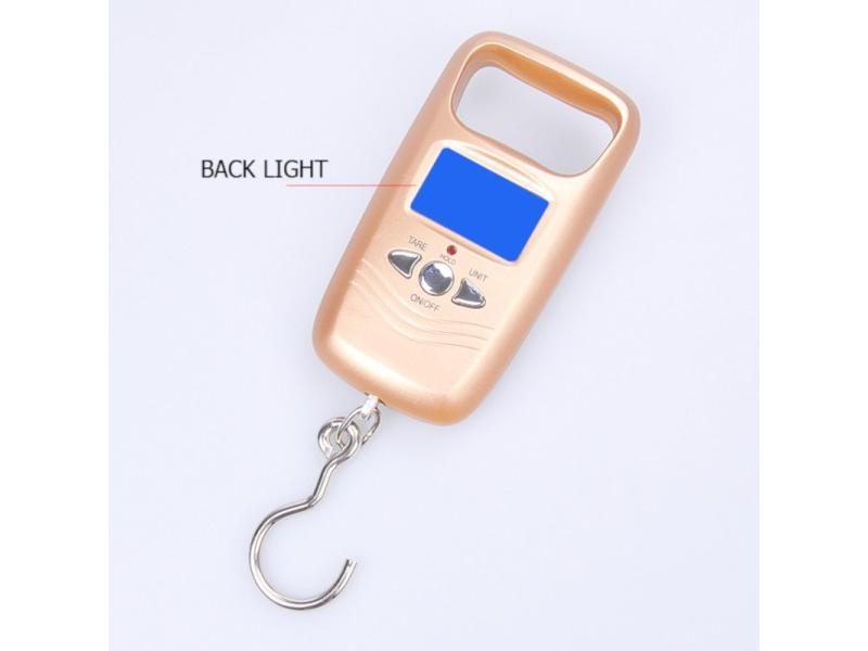 ESPLB 50kg Fishing Hook Luggage Digital Scale Pocket Potable LCD Hanging Carousel 1