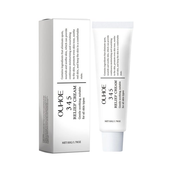 345 Relief Moisturizing Cream Face Acne Oily Skin Soothing 50ml Carousel 1