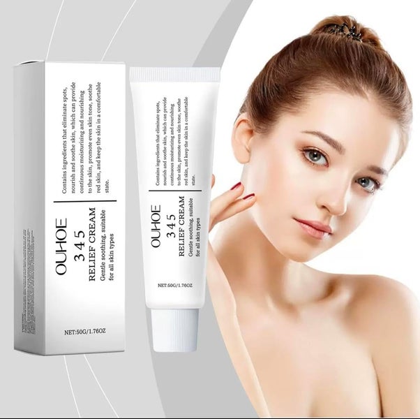 345 Relief Moisturizing Cream Face Acne Oily Skin Soothing 50ml Carousel 14