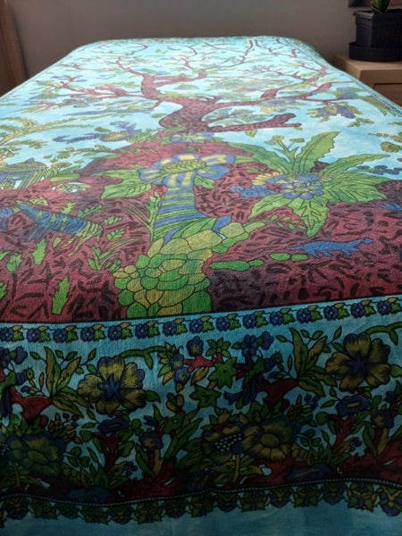 TREE OF LIFE ~ Cotton Wall Hanging/Couch Cover! Carousel 2