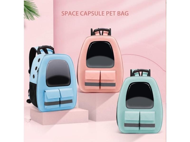 Cat Backpack For Small Dog Cat With Safety Strap Breathable Carousel 2