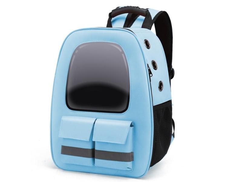 Cat Backpack For Small Dog Cat With Safety Strap Breathable Carousel 1