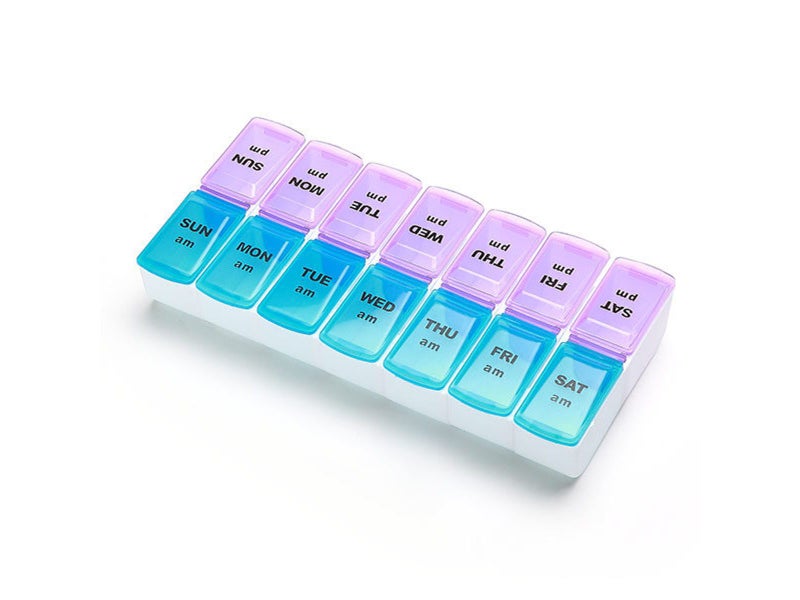 Pill Box - 14 Large Compartments 7 Days AM/PM (A03)63667596704513111