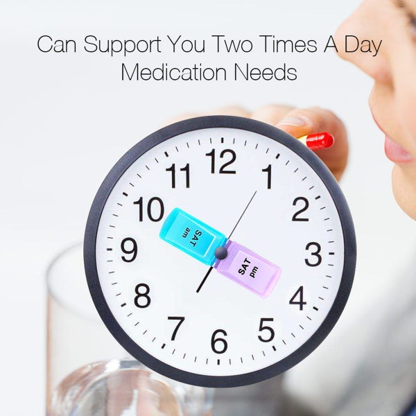 Pill Box - 14 Large Compartments 7 Days AM/PM (A03)63667596704513112