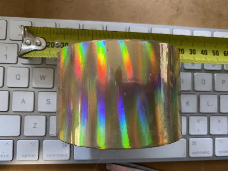 HEAT TRANSFER - HOT PRESS METALLIC FOIL ROLL $5 & $10 RESERVE SALE ON FOIL Carousel 1