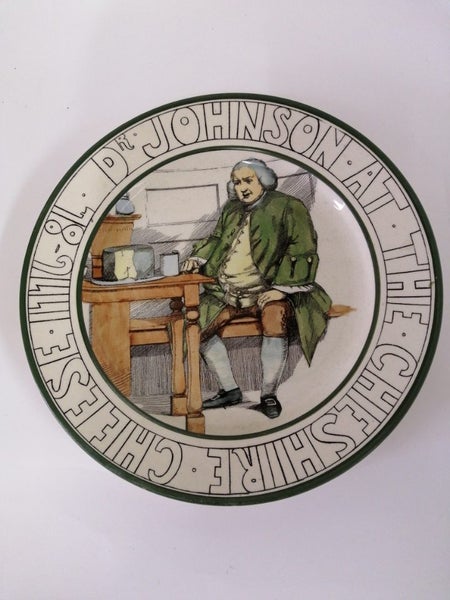 Antique Royal Doulton Dr Johnson Cheshire Cheese & vintage plate, "The Parson"628638558126091118