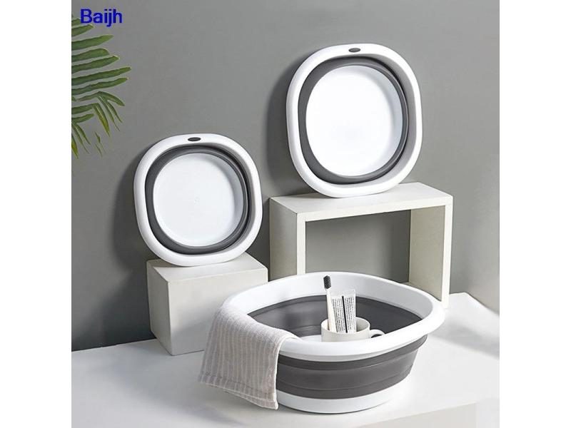 Foldable Wash Basin Portable Adult Bathtub Baby Bath Basin Tub Bathroom Carousel 2