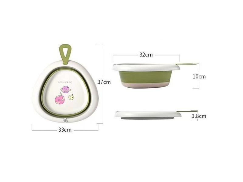 Foldable Wash Basin Portable Adult Bathtub Baby Bath Basin Tub Bathroom Carousel 1