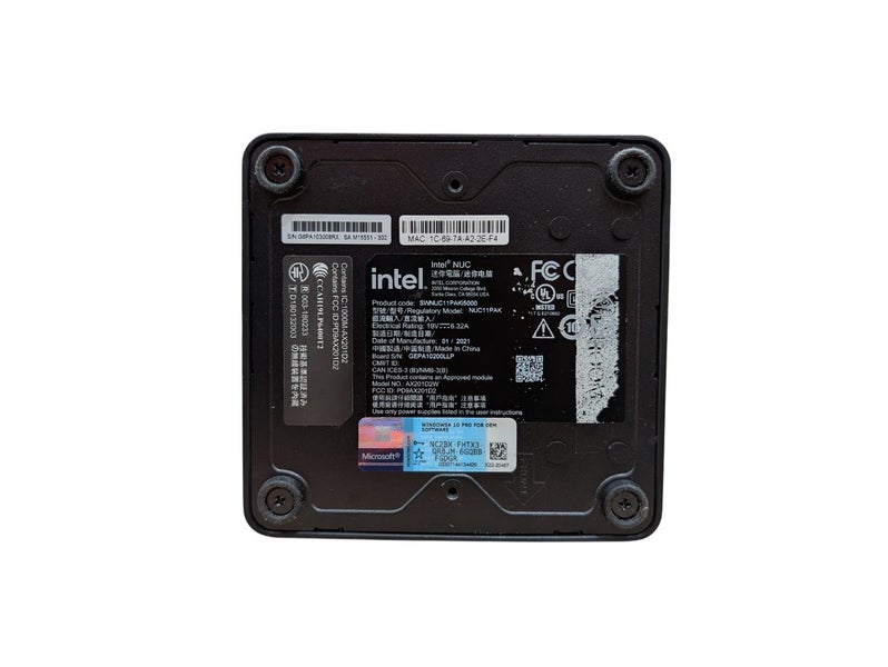 Intel NUC11PAKi5 - 11th gen i5 8GB - 256GB NVMe - Win 11 Home Carousel 4
