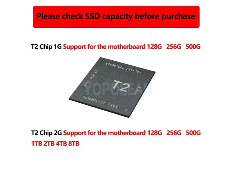 Full Test T2 Chip 1G 2G T1 For MacBook Air Pro Motherboards Repair Carousel 1
