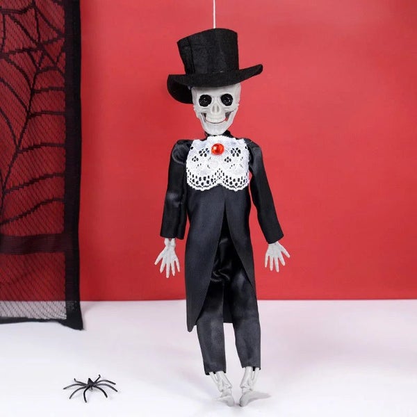 NNEOBA Halloween Groom Skeleton Ornaments Carousel 3