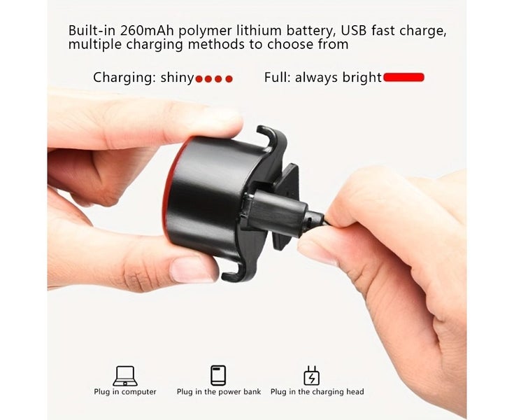 Bike Light Bicycle Lamp Front Rear Light Bicycle Lighting LED Flashlight Fo Carousel 2