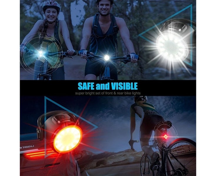 Bike Light Bicycle Lamp Front Rear Light Bicycle Lighting LED Flashlight Fo Carousel 4