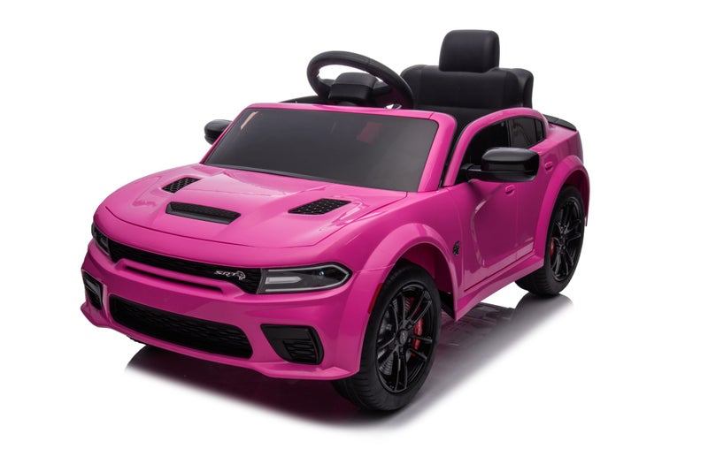 Dodge muscle electric vehicle children toy ride on cars pink Carousel 1