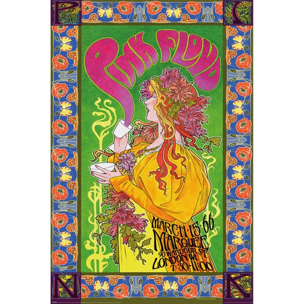Pink Floyd ~ Live At The Marquee London 15th March 1966 ~ Large Maxi Poster Carousel 1