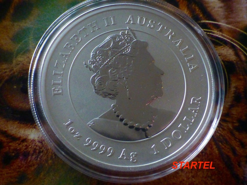 1 Oz Lunar Tiger silver bullion coin - Perth Mint Carousel 2