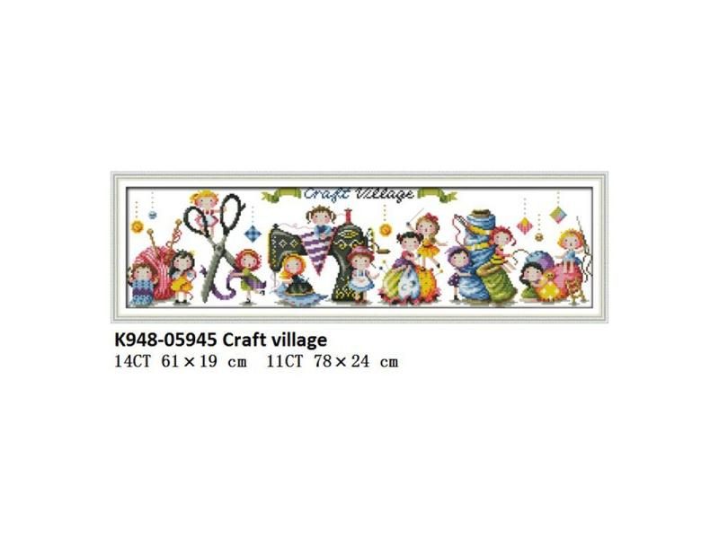 Joy Sunday Craft Village Cross Stitch Cartoon Pattern 14CT 11CT DMC A Ballet Carousel 1