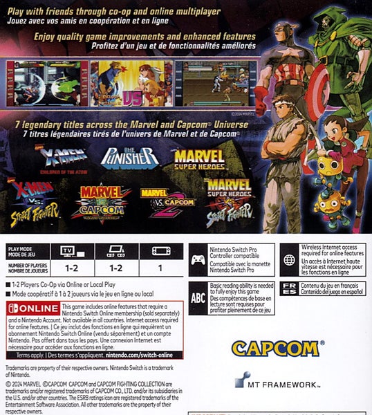 Marvel vs Capcom Fighting Collection Arcade Classics Switch Carousel 2