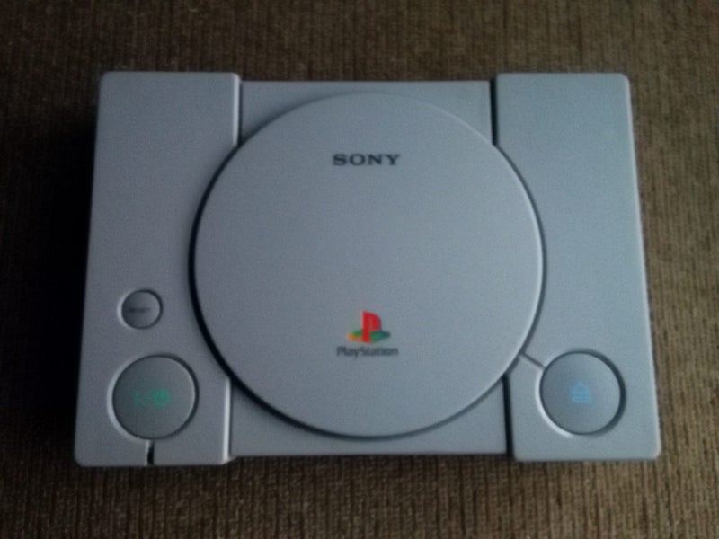 Hardware Modded Sony PS1 Console, Cables/Controllers PS1 CD Wallet, MC's & Games Carousel 2