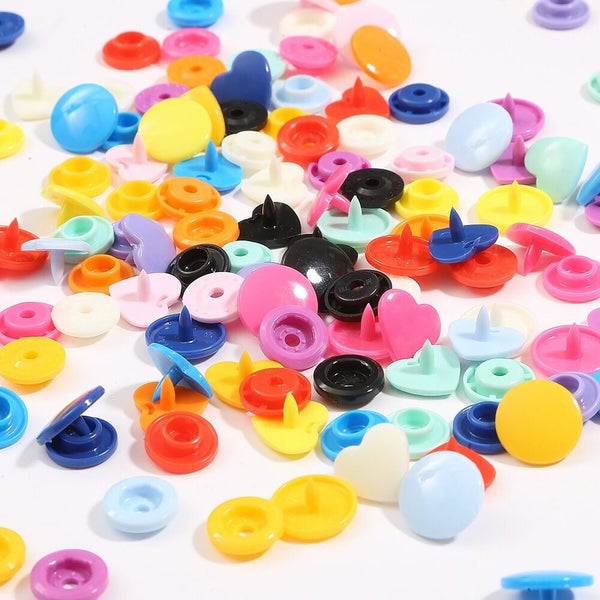 25Sets Snap Kit T5 Plastic Buttons Press Stud Snaps Fastener Carousel 2