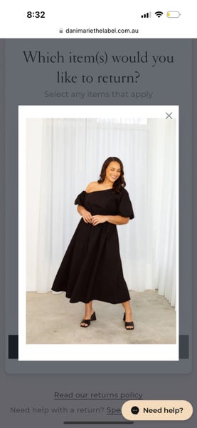 Black asymmetrical dress Danimarie the label Carousel 1