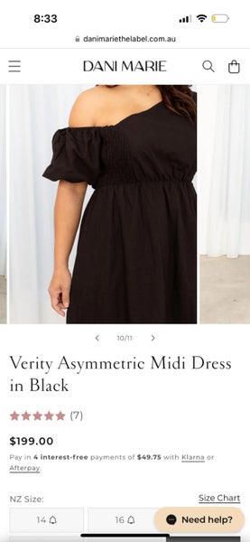 Black asymmetrical dress Danimarie the label Carousel 4