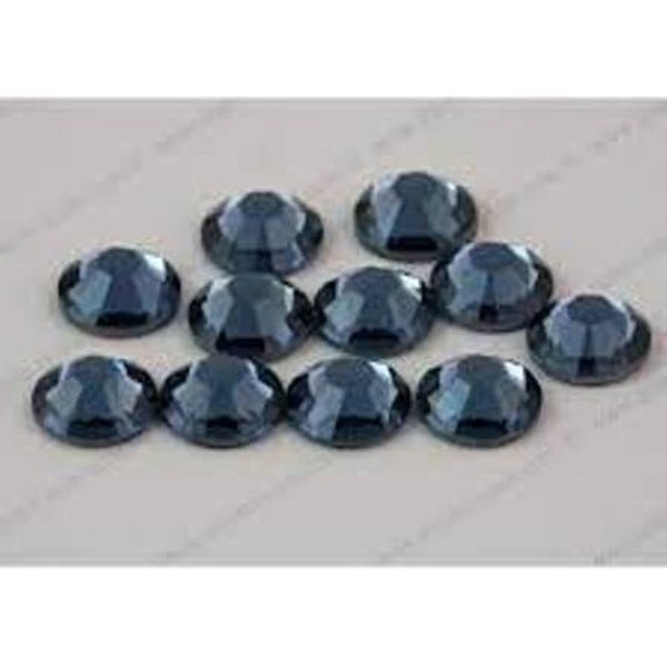 Lovely Flower Ring with Denim Blue Crystal Carousel 4