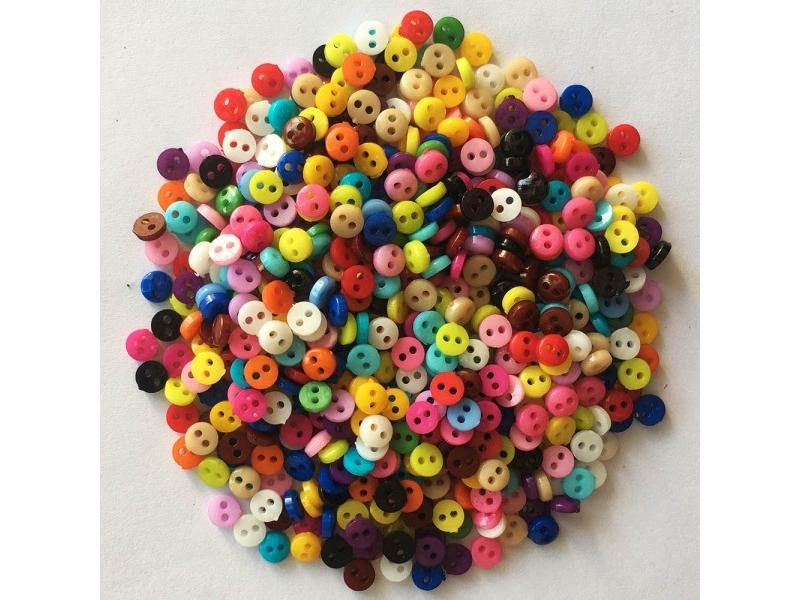 Hot Sale 6mm 9mm 11mm 12mm Decorative Buttons For Needlework Resin Plastic Carousel 2